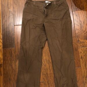 Chocolate brown Caribbean joe pants double button